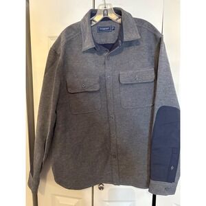 Vineyard Vines Cotton Shirt Jacket with Elbow Patches – Men's XL – RN 134578